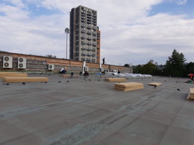 plochá střecha Auto Poly