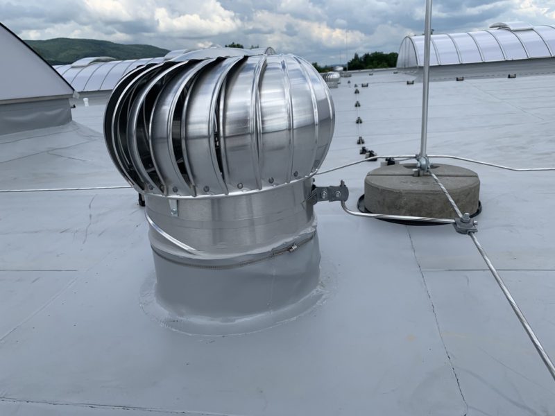 hydroizolace ploché střechy halového objektu